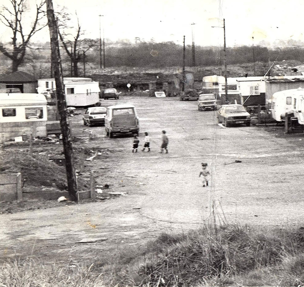 Photo of Blackash halting site 1988-1989