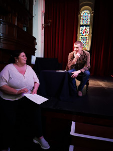 Brigid Carmody with Thomas McCarthy as part of Cork World Book Festival 2019