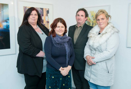 CTWN's Brigid Carmody, Louise Harrington & Sandra McCarthy with Triskel Artistic Director Tony Sheehan