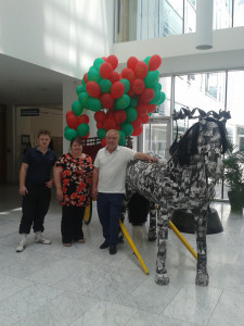 the horse