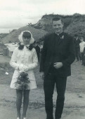 Open air wedding on Spring Lane quarry site 1970. Photo from Fr Donal Fennessy